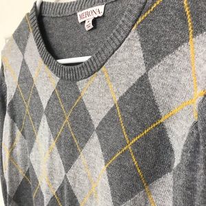 Grey and Yellow Sweater